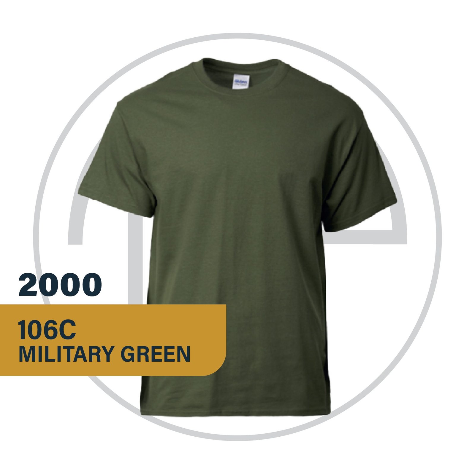 Gildan Ultra Cotton 106C Military Green