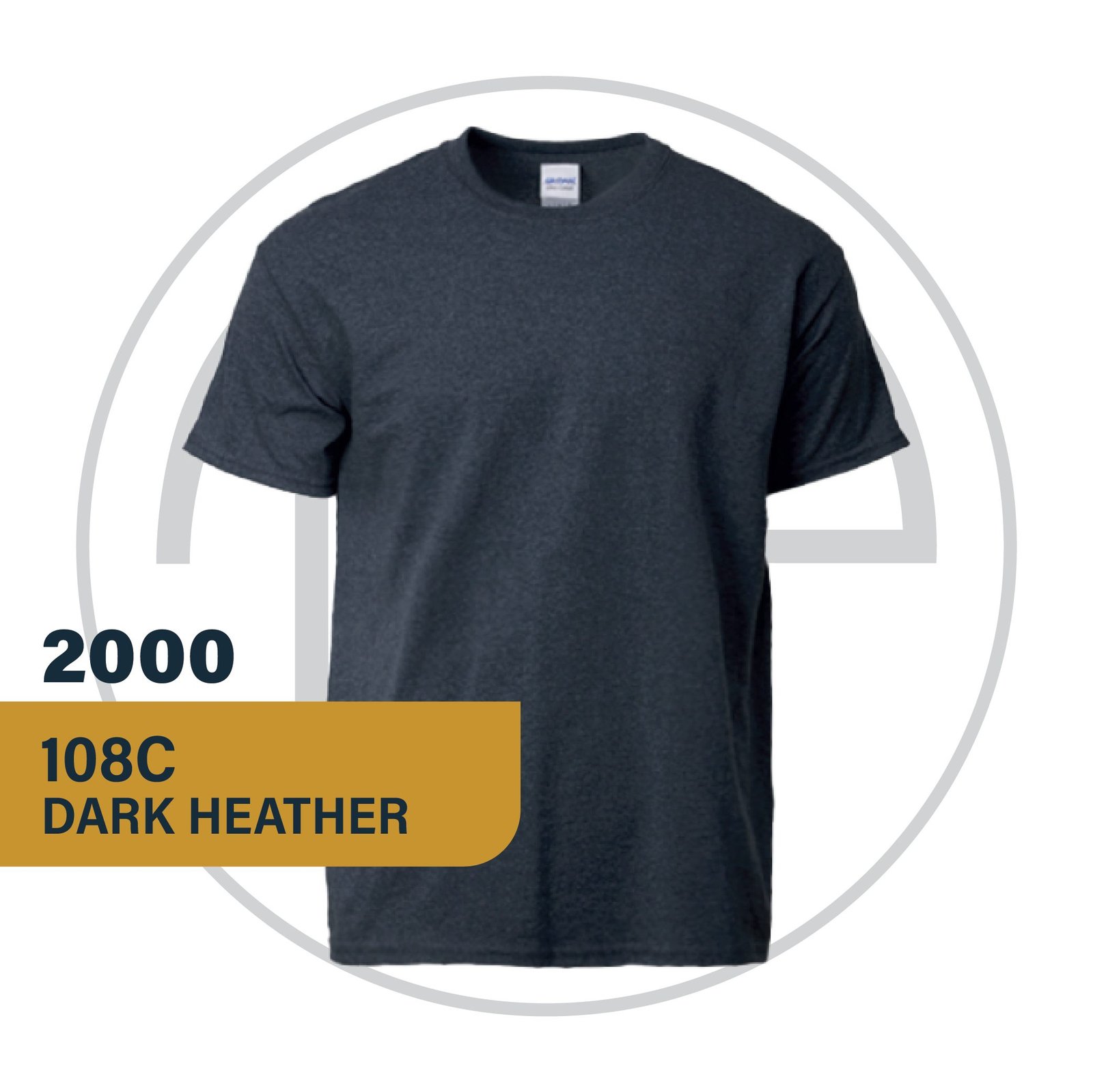 Gildan Ultra Cotton 108C Dark Heather