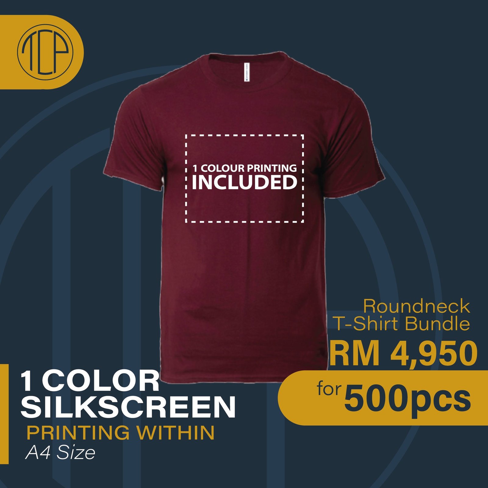 The Custom Project Silkscreen 1 Colour 500