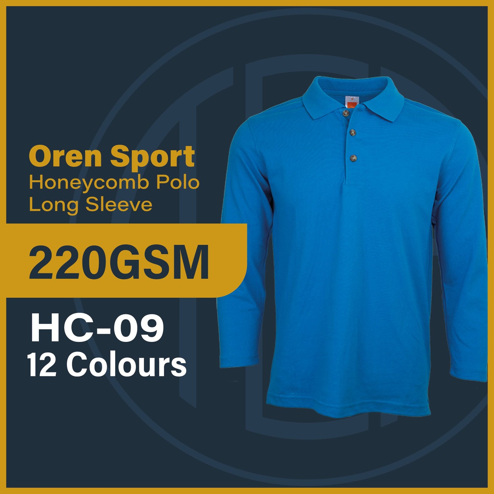 Oren Sport Long Sleeve Polo HC09 customproject.my