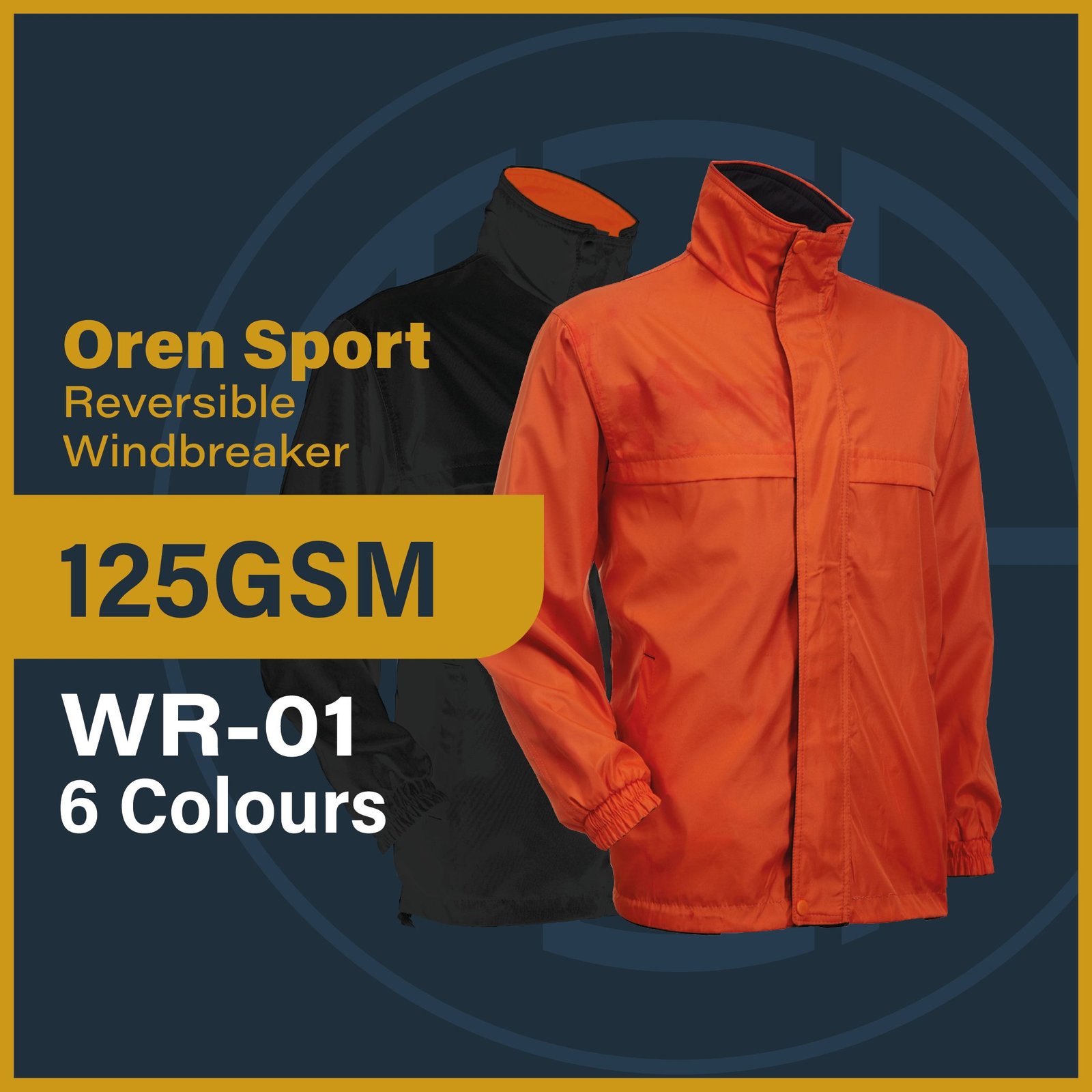 Oren Sport Reversible Windbreaker WR01 customproject.my