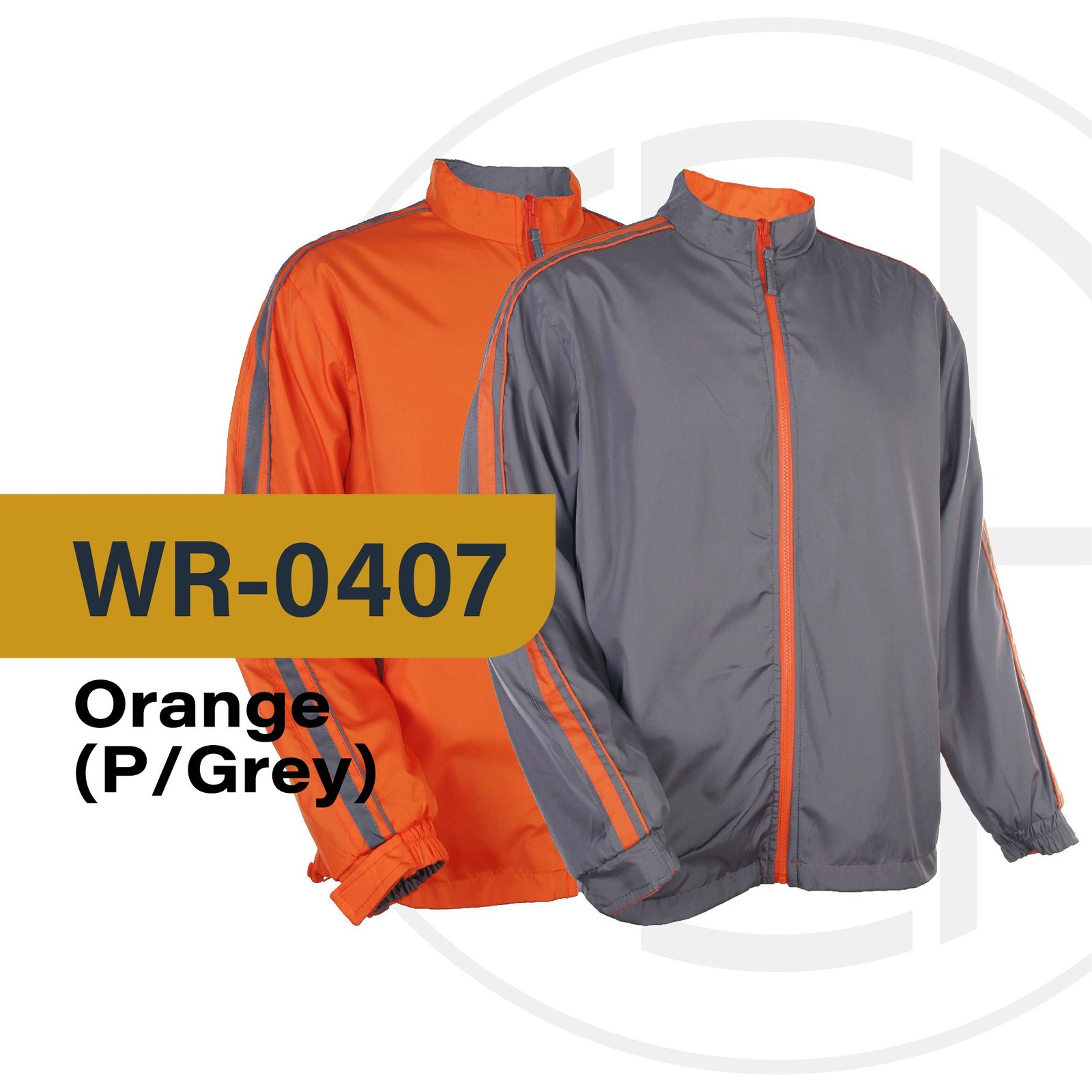 Oren Sport Reversible Windbreaker WR04 Orange customproject.my