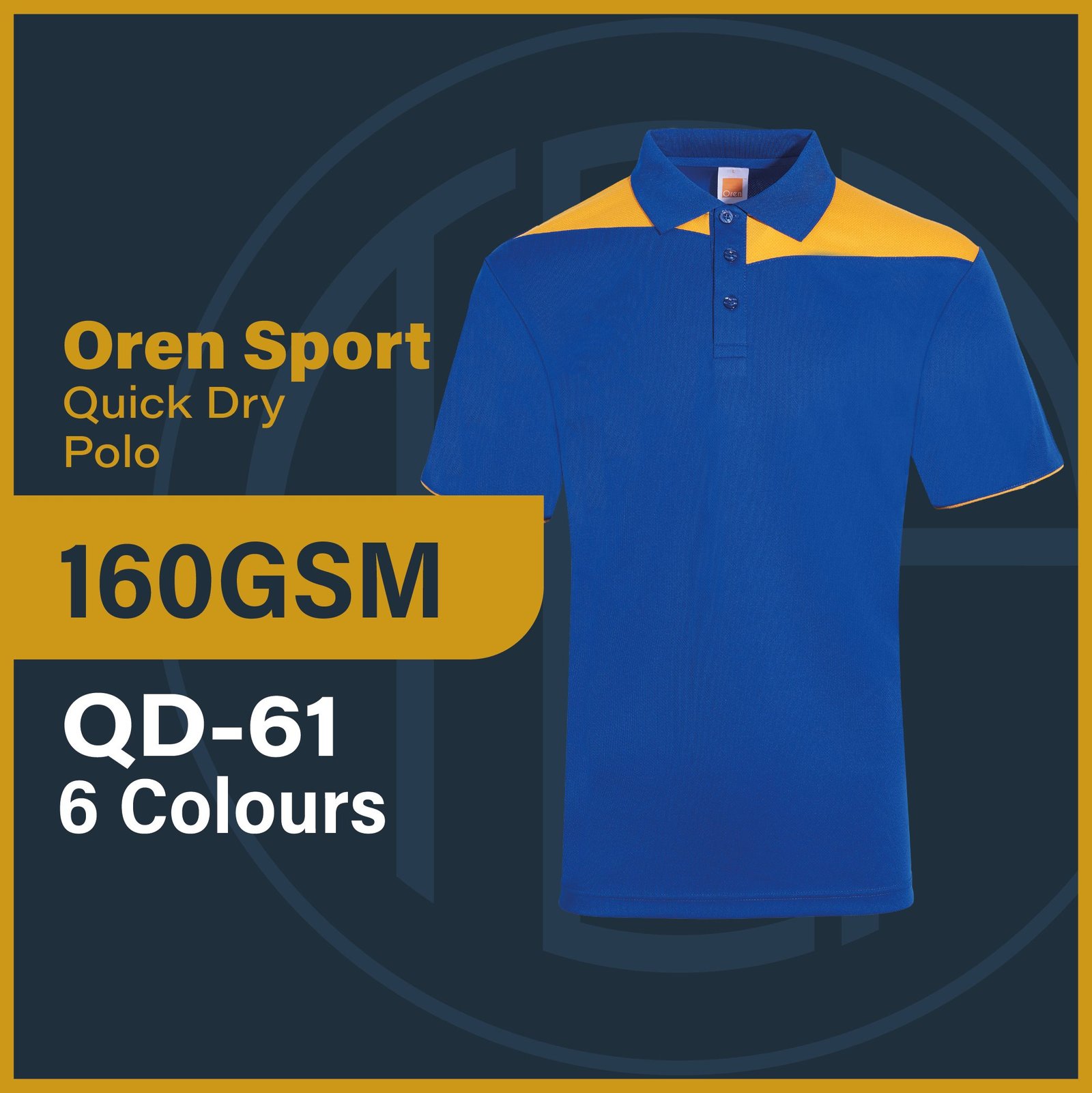 Oren Sport Quick Dry Polo QD61 customproject.my